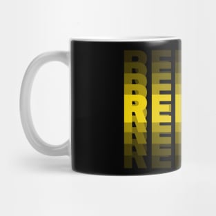 REFLEX - YELLOW text with blur Mug